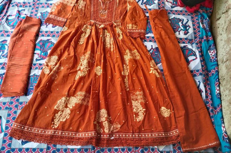 Beautiful Orange Kurta Set
