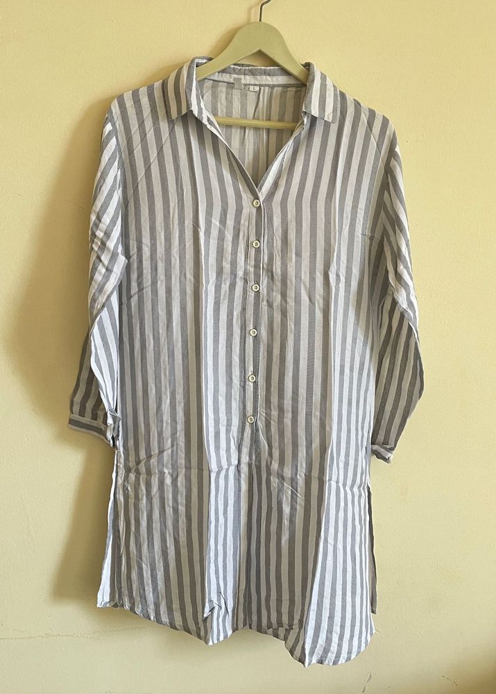 Striped Long Tunic Top