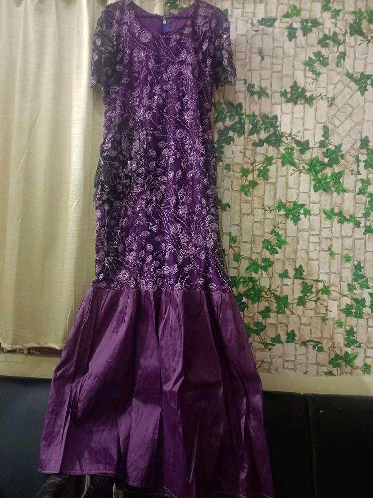 Elegant  Embroidered Gown