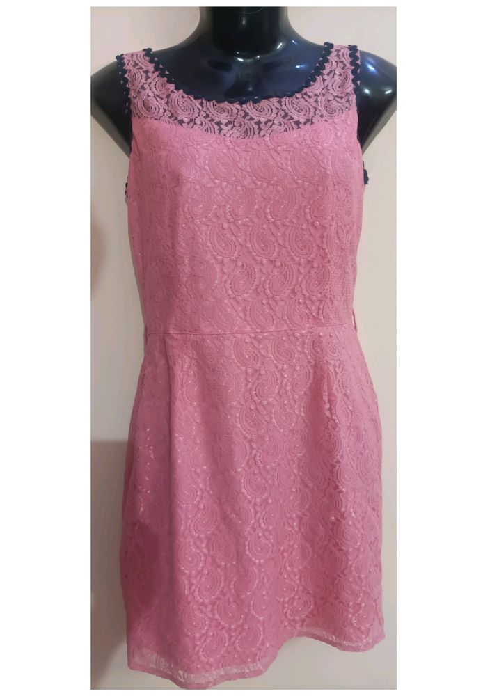 Pink Net Dress