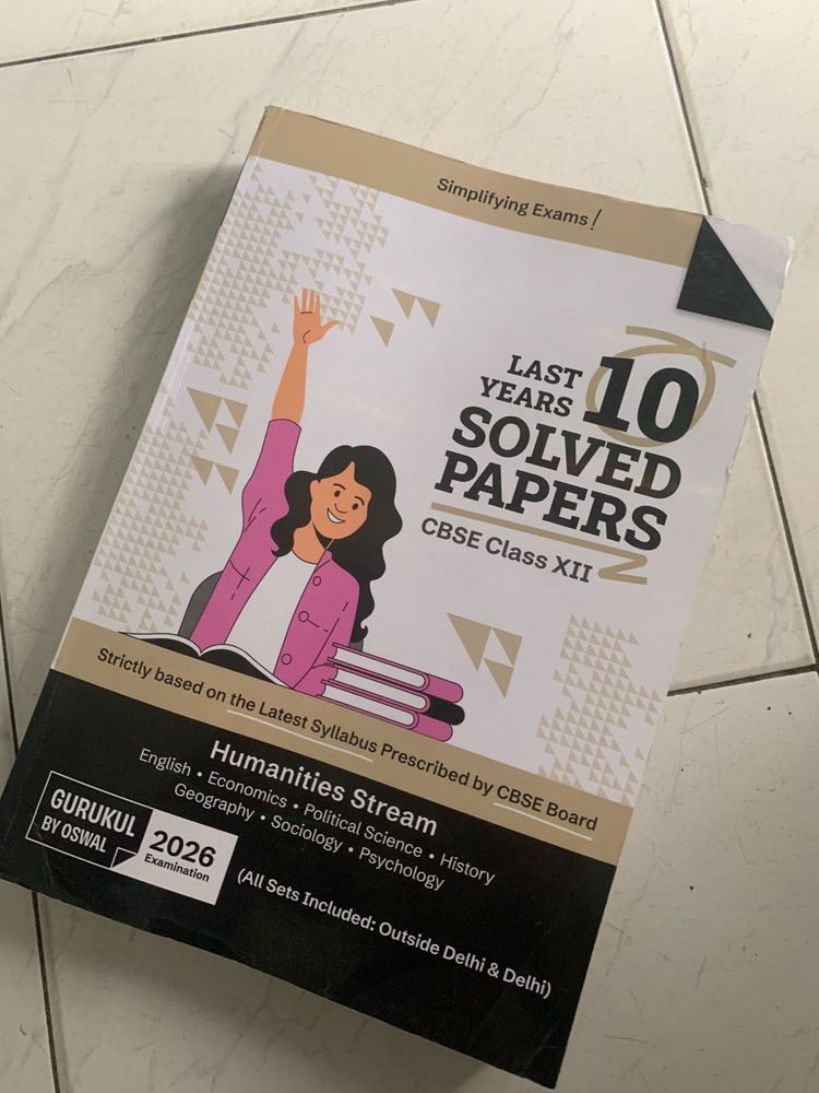 CBSE Class XII Humanities Solved Papers 2026