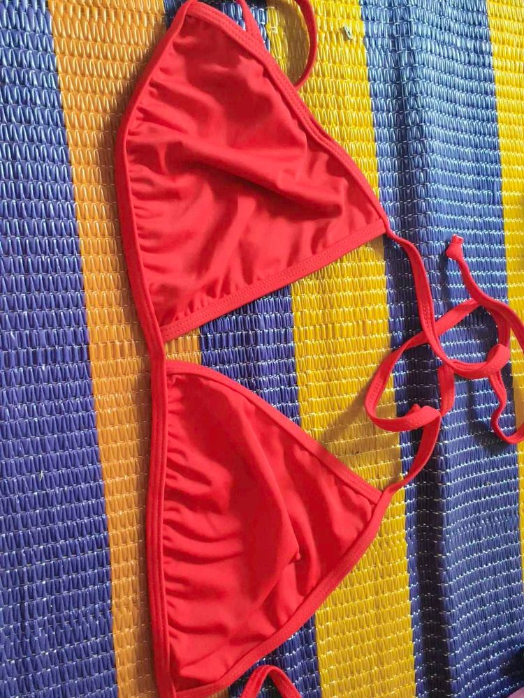 Red String Bikini Top
