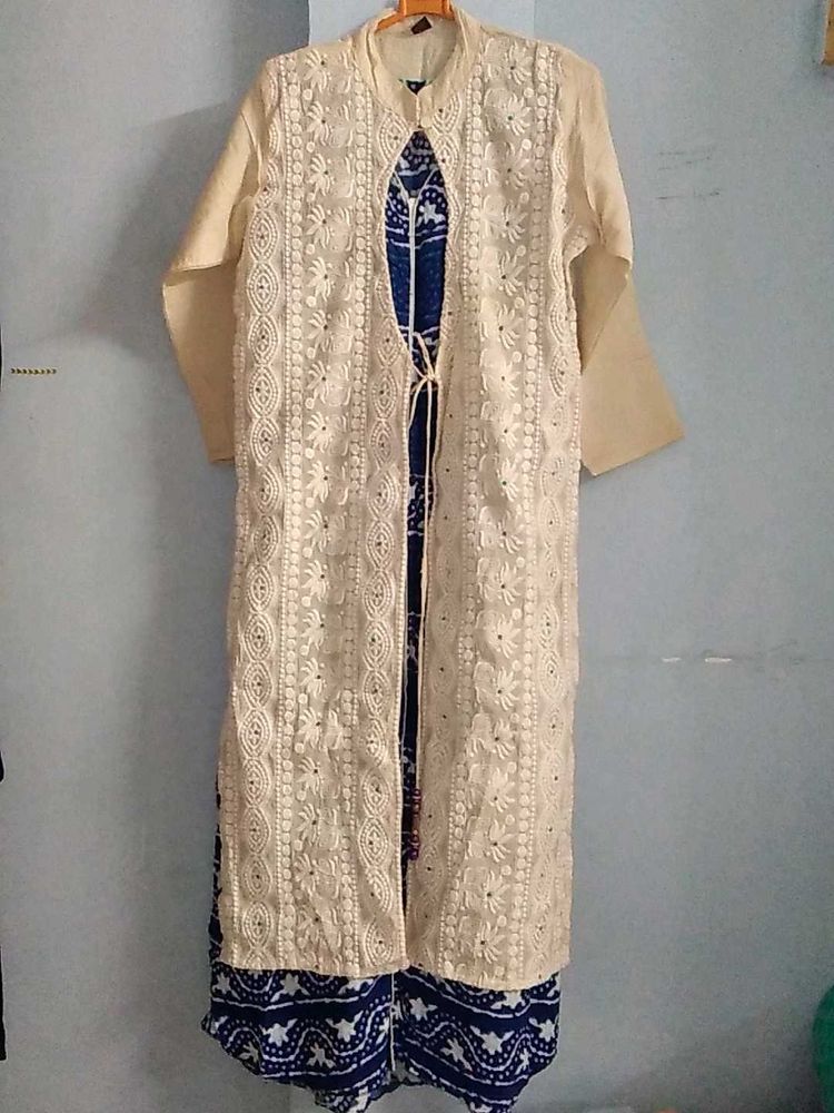 Embroidered Kurti with Pants