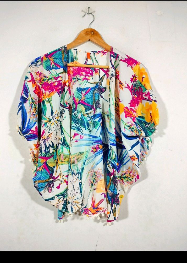 Multi Color Printed Overcoat