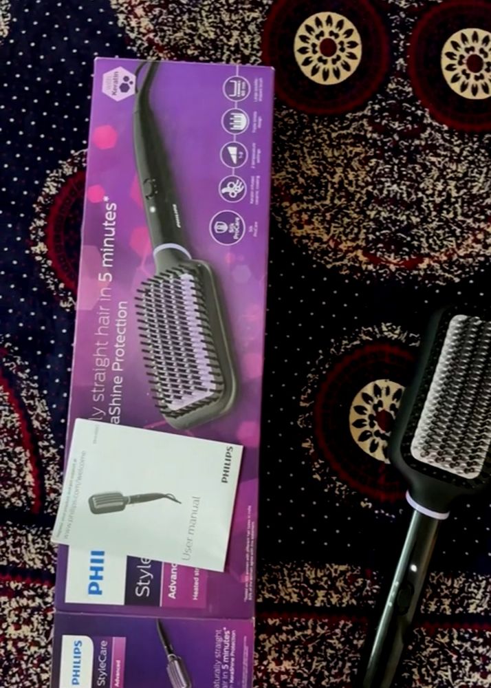 Brand New Philips Hair Straighter Brush