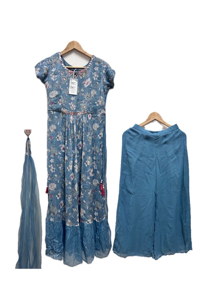 Nyra Cut Heavy Sharara Suit Set