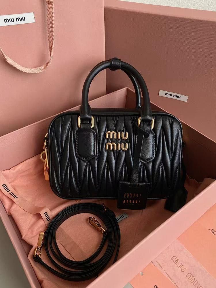Black Quilted Leather Handb