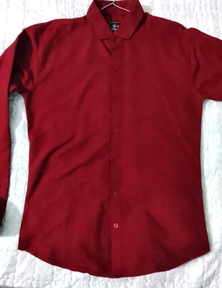 Stylish Red Casual Shirt❤️