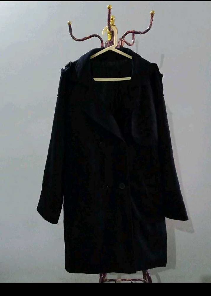 Chic Black Long Coat