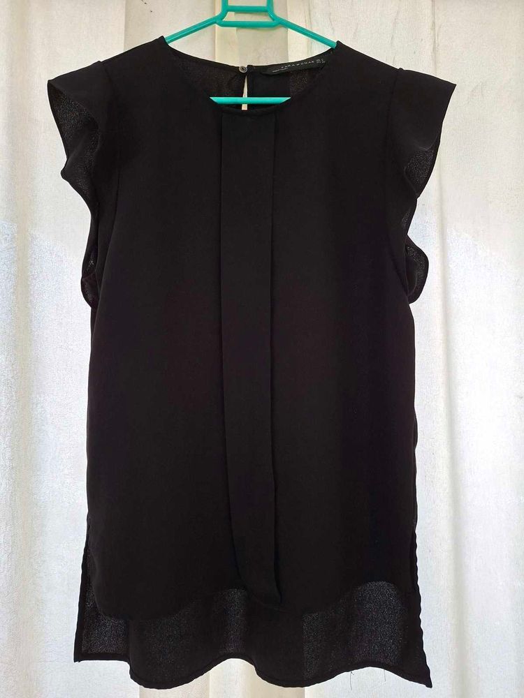 Zara Black Sleeveless Top