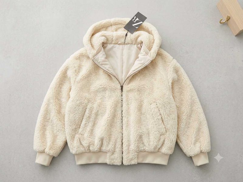 Cozy Sherpa Zip-Up Hoodie Jacket