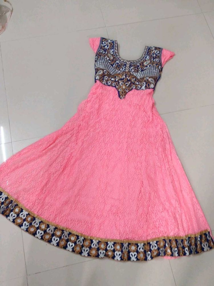 anarkali dress with dupatta and bottom wear