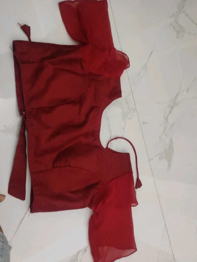 Elegant Maroon Blouse