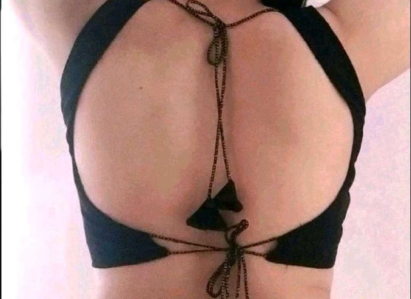 full backless deep blouse padded
