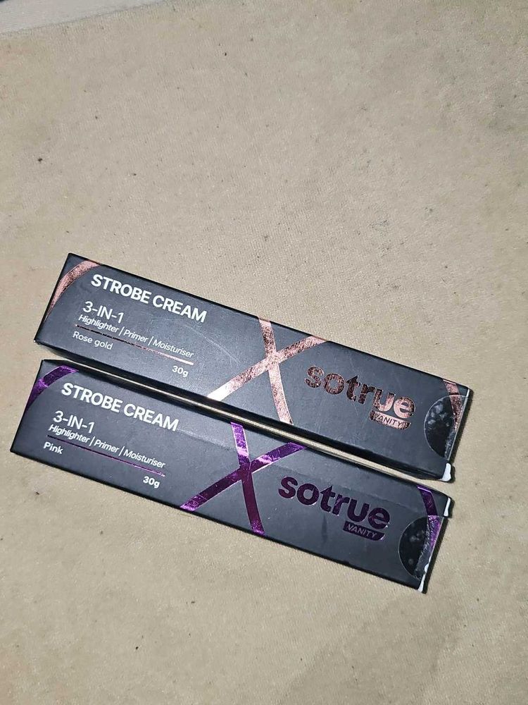 Sotrue 3-in-1 Strobe Cream (2 Shades) both