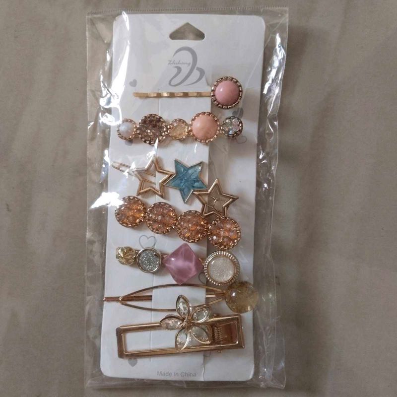 Set of Cute Hair Clips
