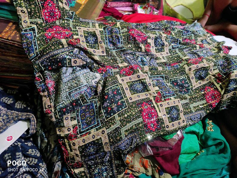 Vibrant Printed Saree with Intricate Designs