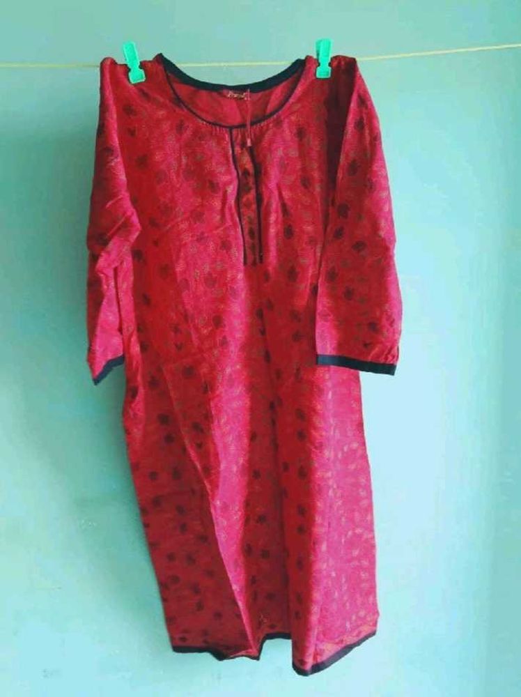 Red Printed Kurta