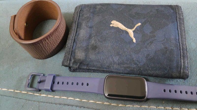 Puma 3 fold wallet &amp; Leather Bracelet Set