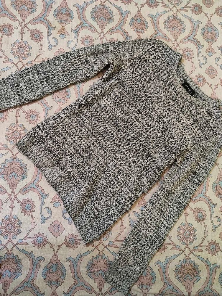Chic Marled Knit Sweater