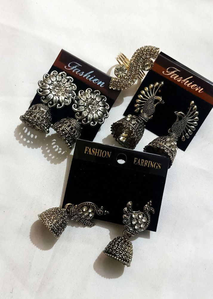 Earrings Or Ring Combo