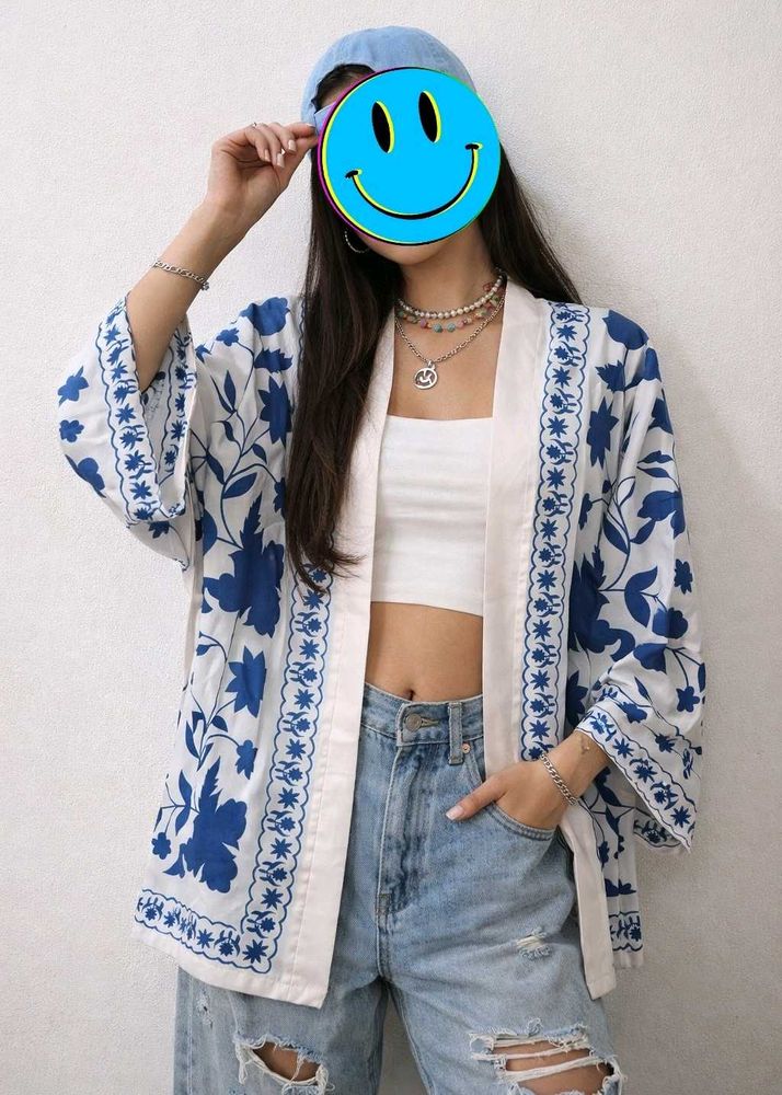 Boho Floral Kimono Jacket