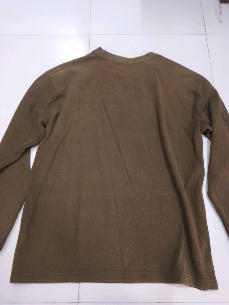 Brown Long Sleeve Top