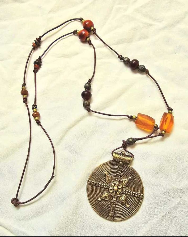 Boho Tribal Pendant Necklace