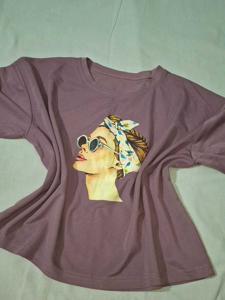 Crop Graphic Print T-Shirt