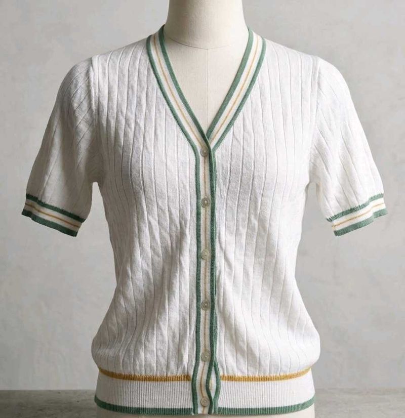 Vintage Knit Button-Up Cardigan