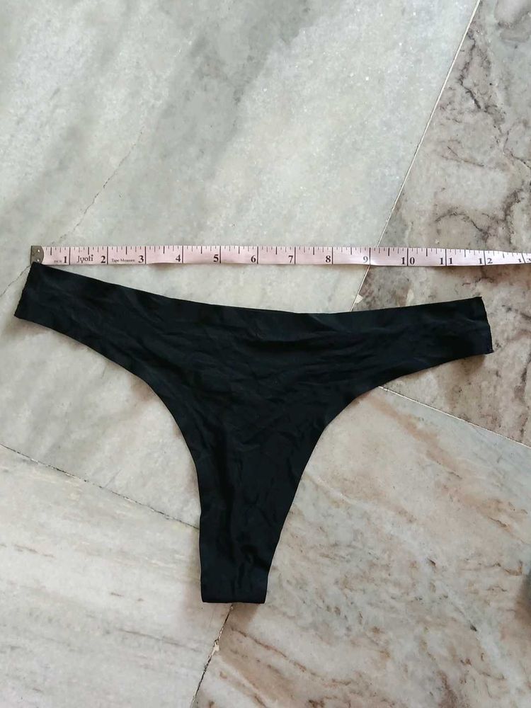 Comfortable Black Thong Underwear