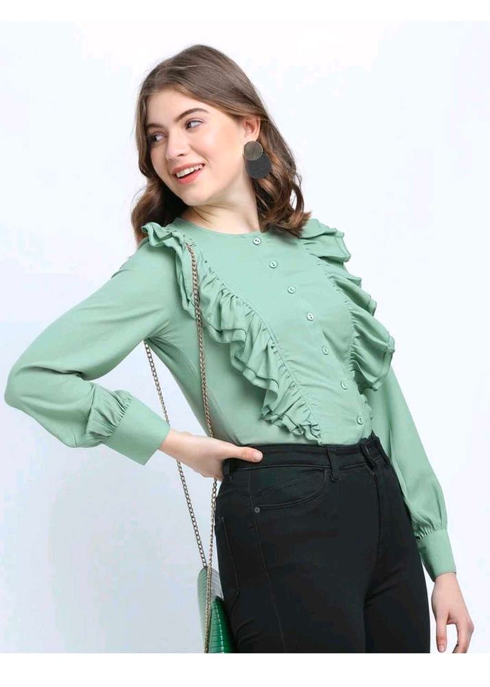 ruffle shirt top