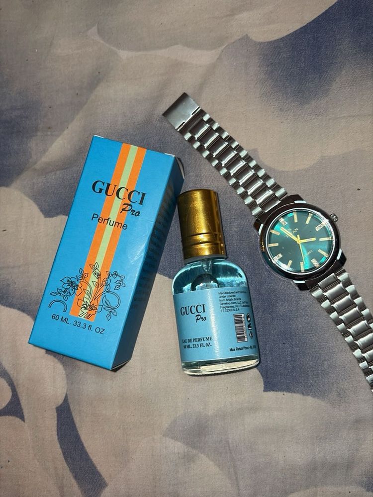 GUCCI Pro Perfume with titan Watch