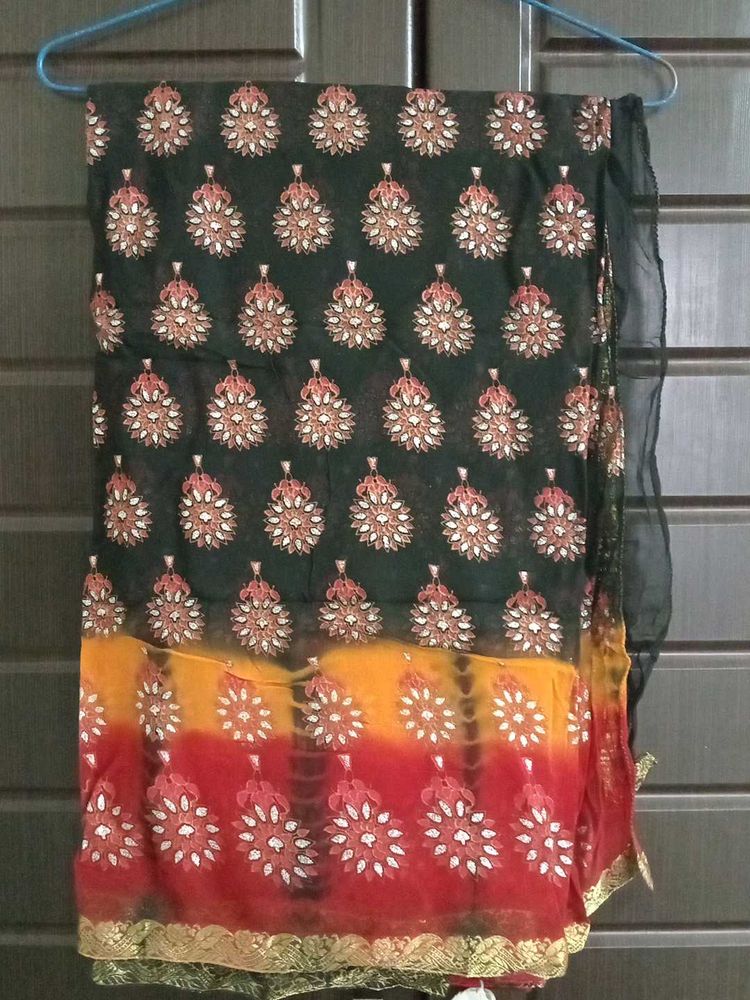Beautiful Indian Saree with stitched blouse