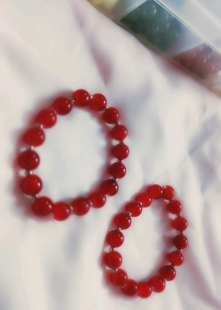 Red Beaded Bracelets