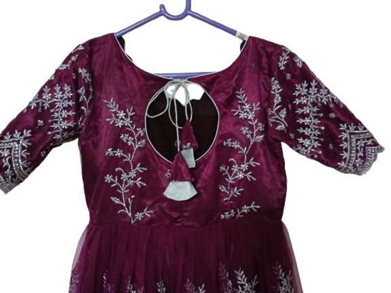 Elegant Embroidered Ethnic Gown