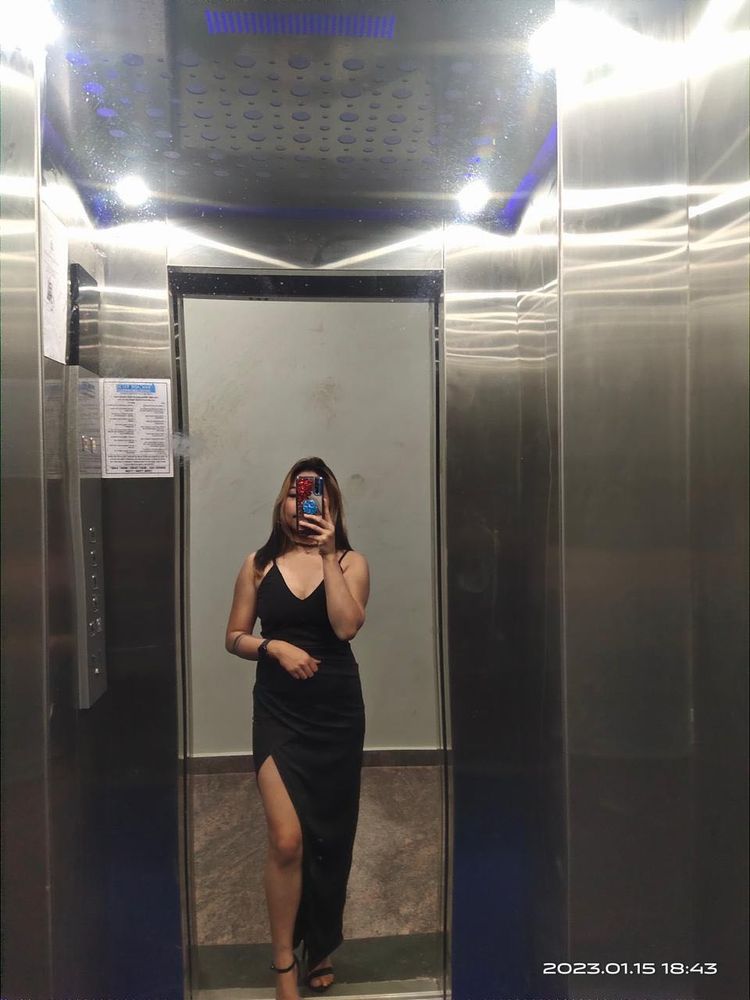 Elegant Black Slip Dress