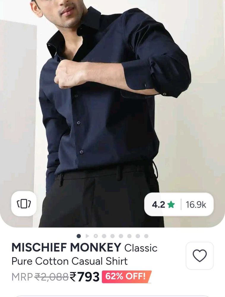 Classic Navy Blue formal Shirt