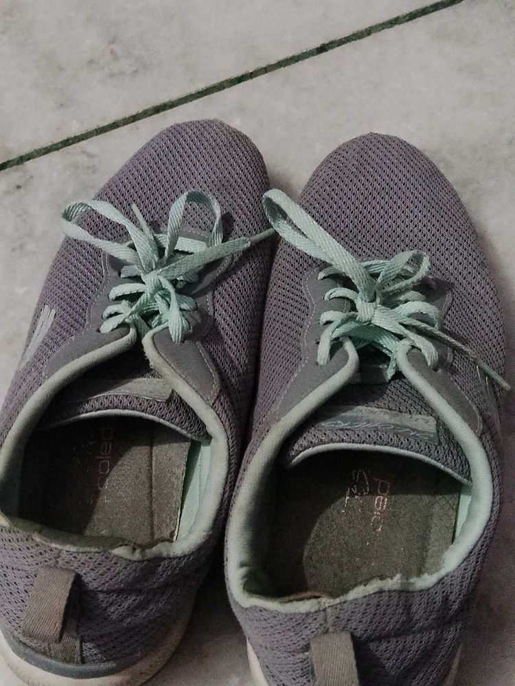 Comfortable Grey Mesh Sneakers