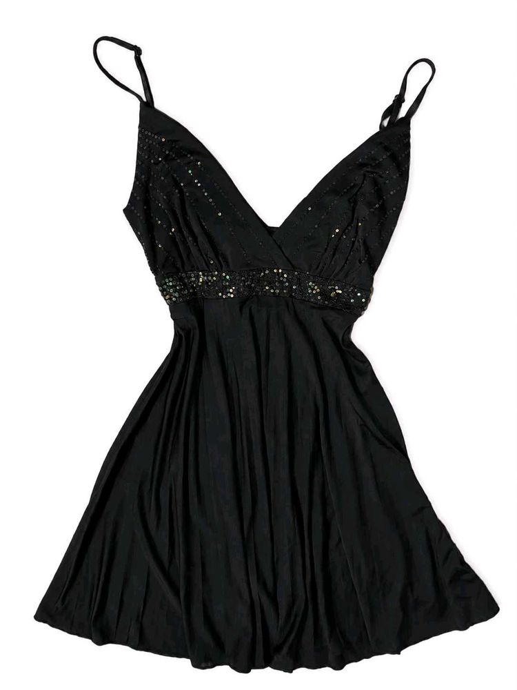 Sparkly Black Mini Dress