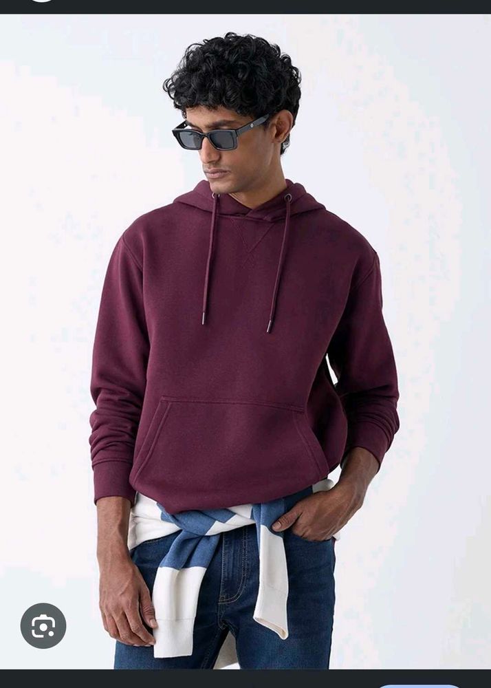 Men's Burgundy Hoodie