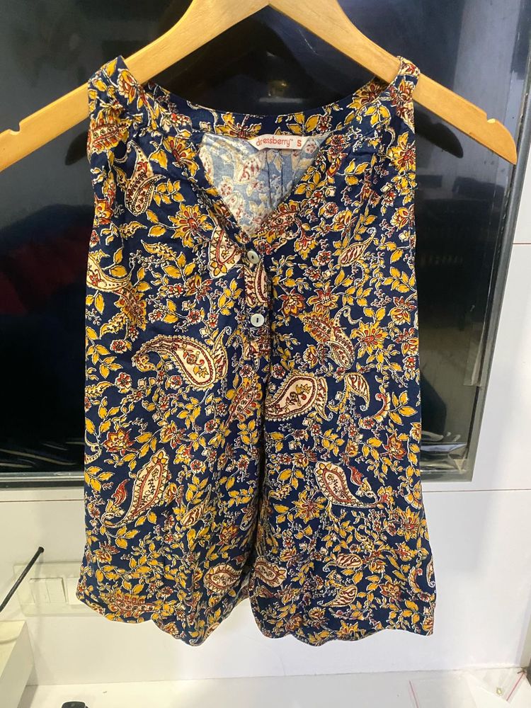 Boho Printed Halter Neck Top