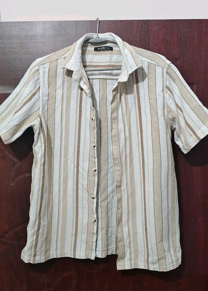 Men's Striped Short Sleeve Shirt