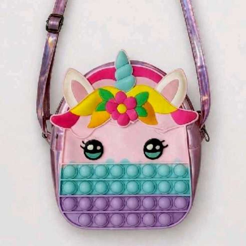 Kids Unicorn Pop-It Crossbody Bag