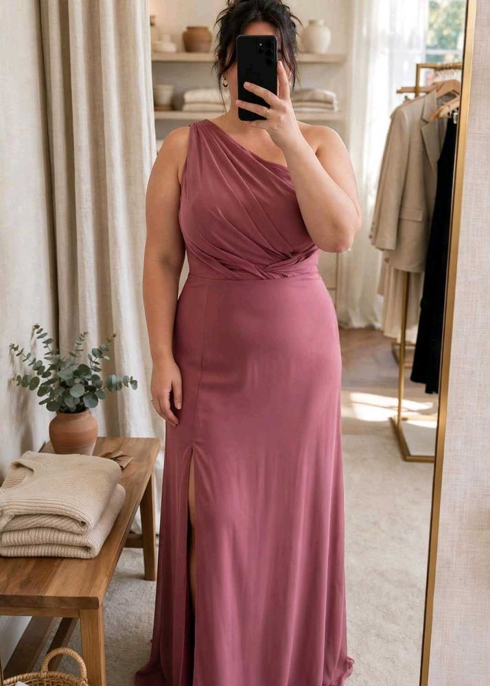 Elegant One-Shoulder Maxi Dress
