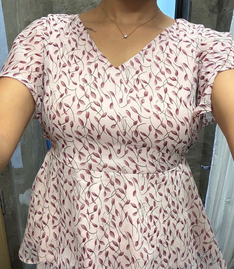 Pink Modest Top