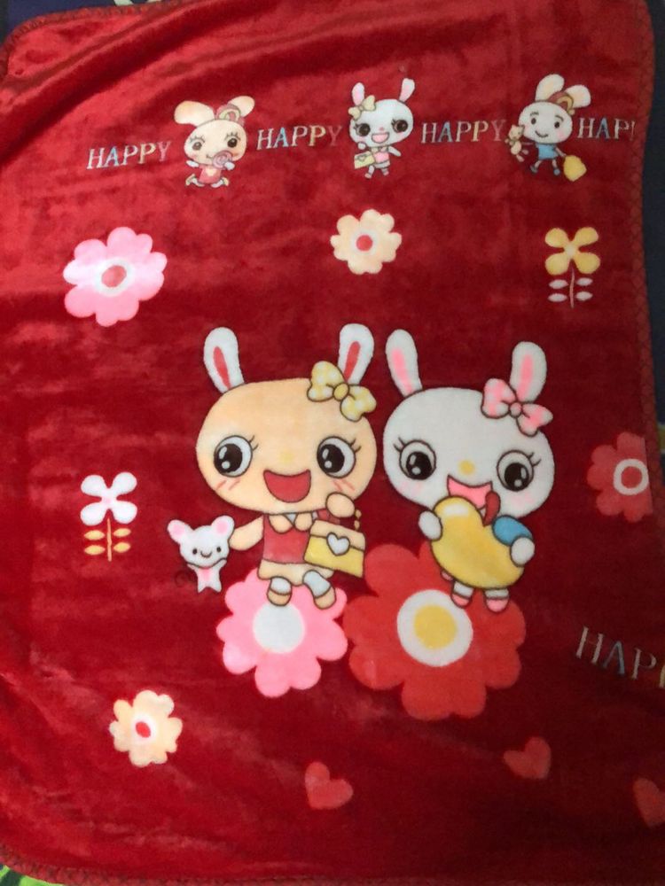 Cute Warm Soft Fur Blanket For Kids