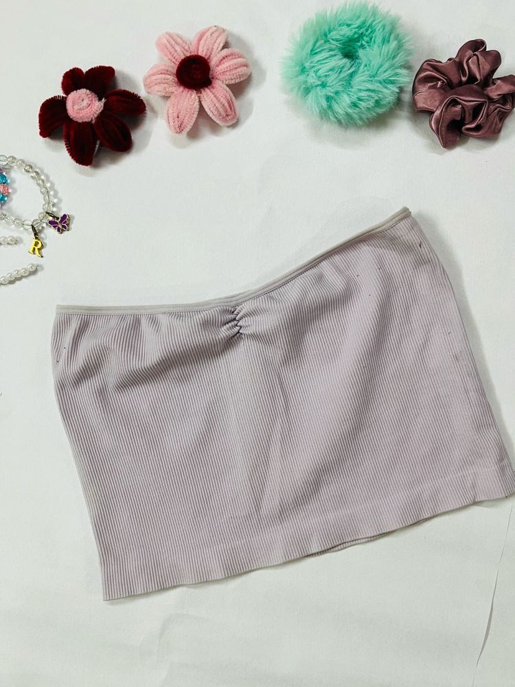 Lilac Ribbed Tube Top