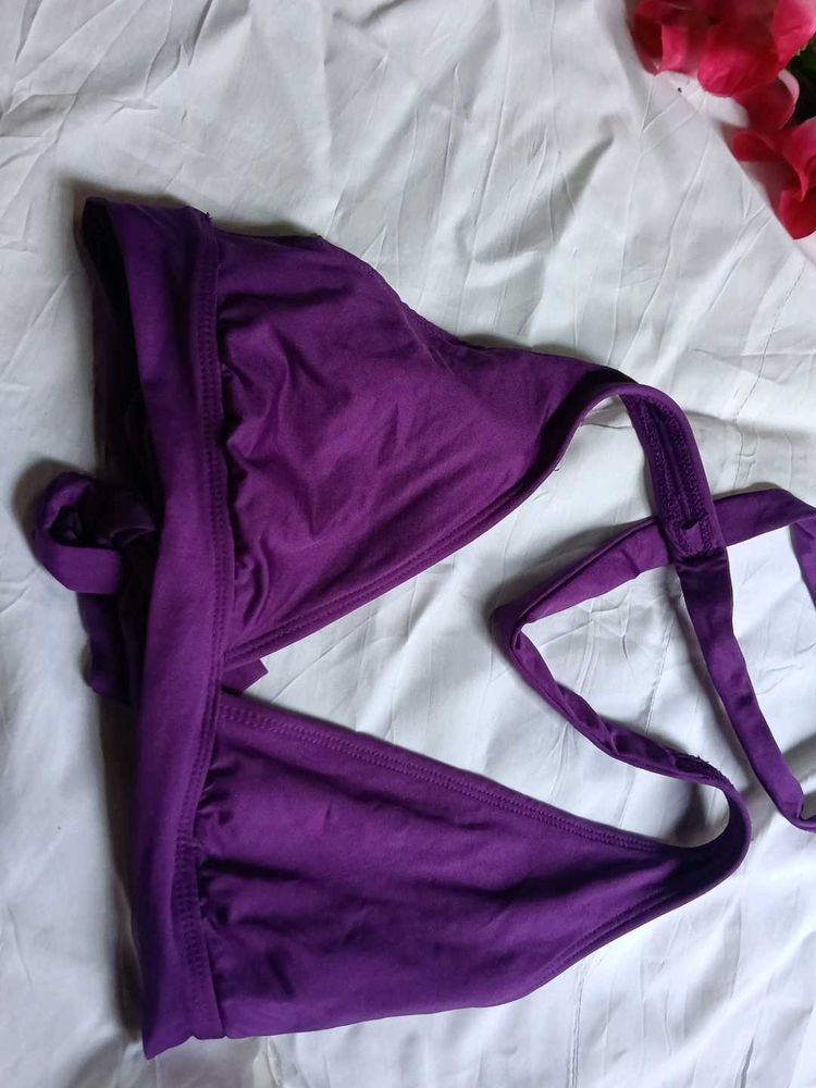 Purple Bikini Top