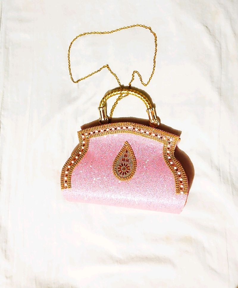Sparkling Pink Evening Clutch
